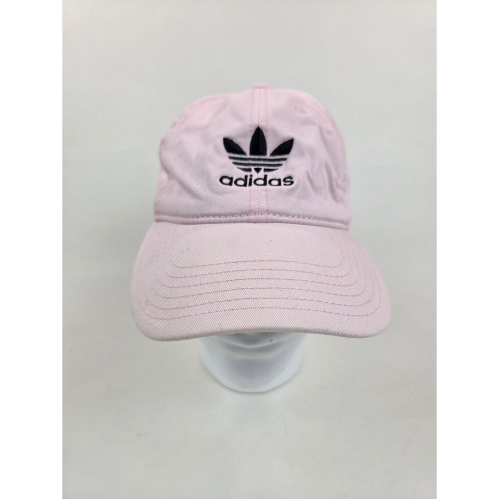 Adidas Originals Women Relaxed Strapback Hat Pink Logo‎ Cap Adjustable